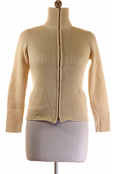 Dámský Svetr Vlněný Béžový Second hand Vel. 42