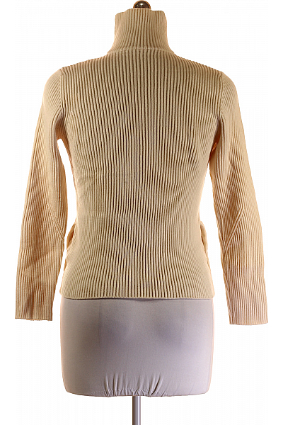 Dámský Svetr Vlněný Béžový Second hand Vel. 42