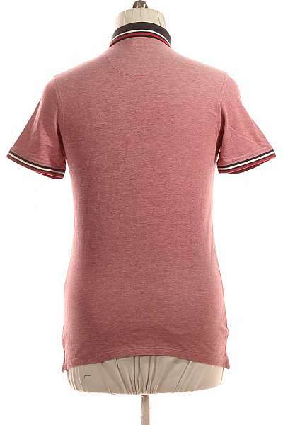 JACK & JONES Pánské Tričko s Límečkem Červené Vel. L