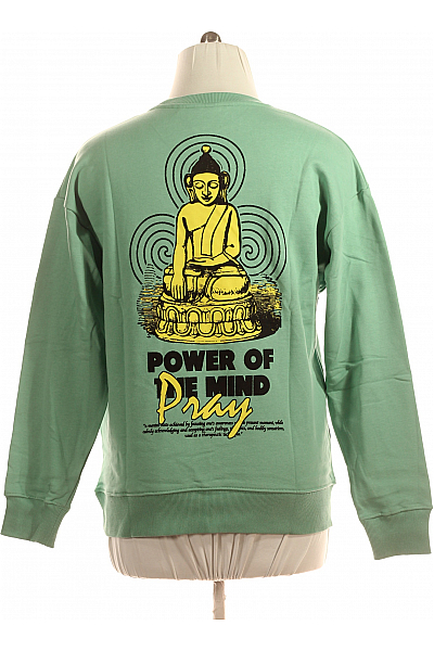 Pánská Mikina Zelená Vel. L