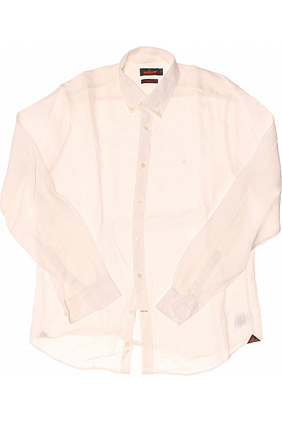 Morris Pánská Košile Lněná Bílá Vel. L