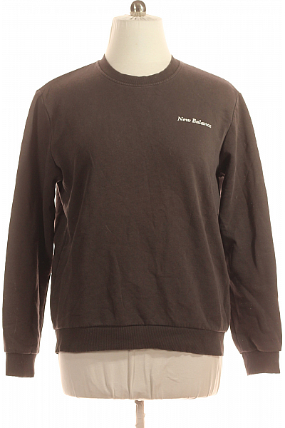 Pánská Mikina Bez Zapínání Šedá New Balance Vel. M