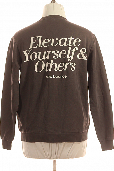 Pánská Mikina Bez Zapínání Šedá New Balance Vel. M