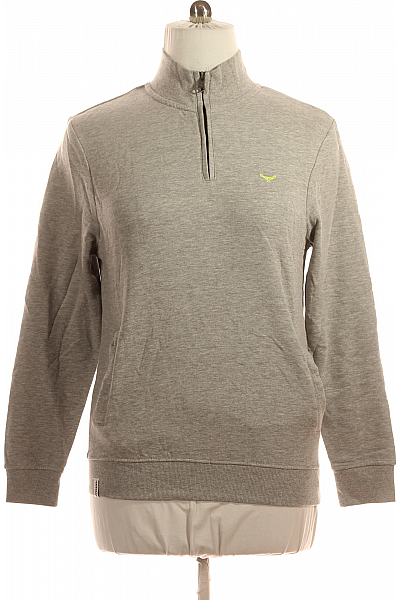 THREADBARE Pánská Mikina Šedá Vel. M