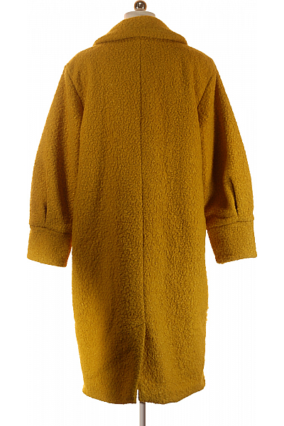 THREADBARE Dámský Dlouhý Kabát Žlutý Vel.  42