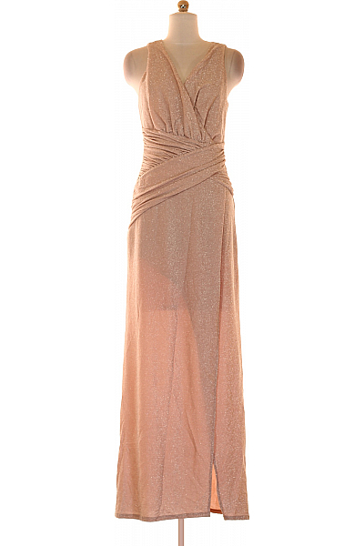Lipsy Večerní  Šaty Růžové Second Hand Vel.  40