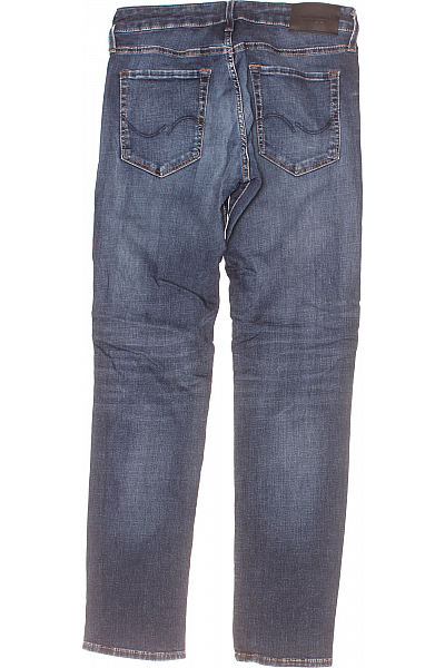 Pánské Rovné Džíny Modré JACK & JONES Second hand Vel. 32/32