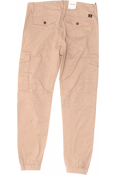 Pánské Kalhoty Kapsáče Hnědé JACK & JONES Vel. 32/32
