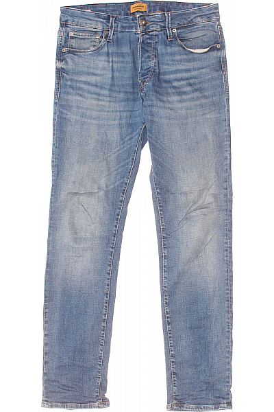 JACK & JONES Pánské Rovné Džíny Modré Vel. 32/32 JACK & JONES Pánské Rovné Džíny Modré Vel. 32/32