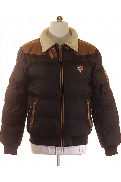 Pánská Bunda Černá Geographical Norway Vel.  XL