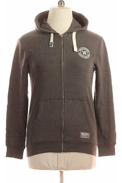 Pánská Mikina Na Zip Šedá Vel. M