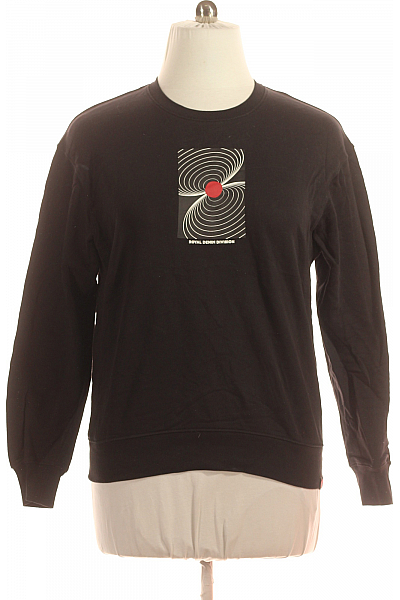 Pánská Mikina Bez Zapínání Černá Vel. M