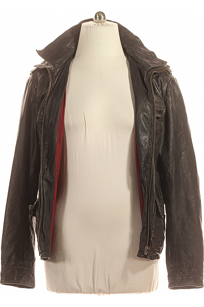 Pánská Bunda Kožená Černá SUPERDRY Vel. XL