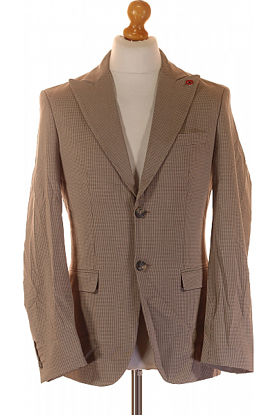 SELECTED Společenské Pánské Sako Béžové Outlet Vel. 46