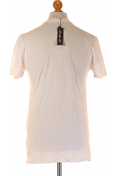 Pánské Tričko Bílé Mister Tee Vel. S