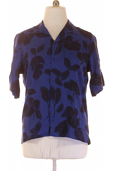 Vzorovaná Pánská Košile Modrá Vel. M