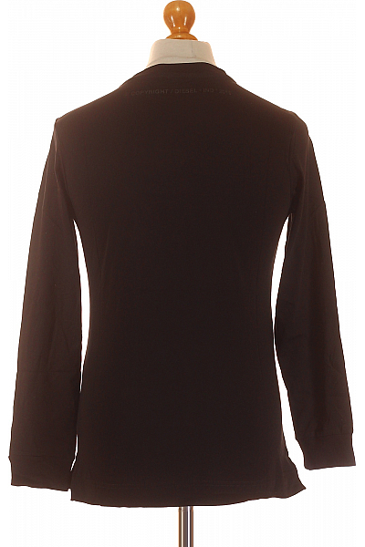 Jednoduché Pánské Tričko Černé DIESEL Vel. XS