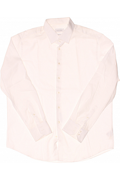 Pánská Košile Jednobarevná Bílá Christian Berg Vel. 34/44