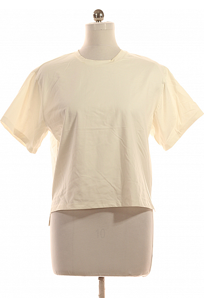 Jednoduché Dámské Tričko Béžové Second Hand