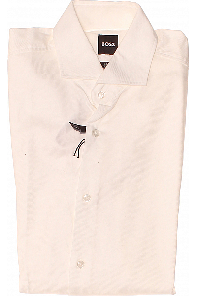 Hugo Boss Společenská  Košile Béžová Outlet Vel. 38