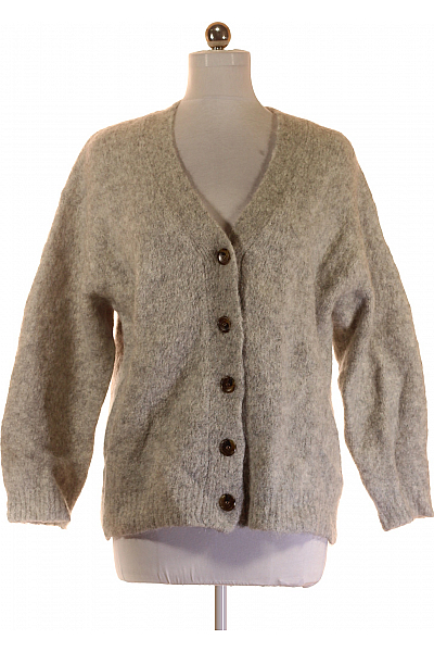 Dámský Cardigan Alpacový Šedý Vel. 40