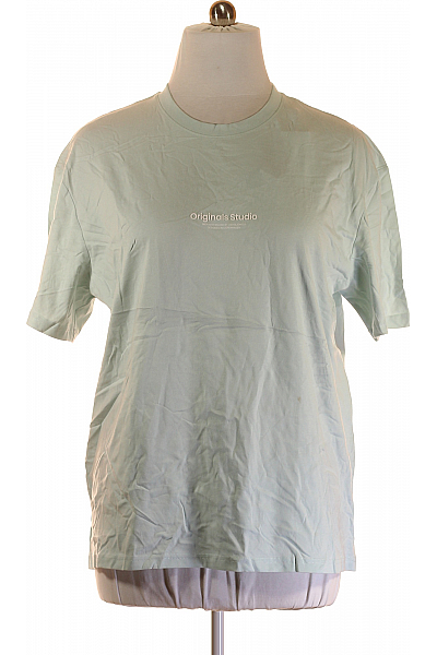 Jednoduché Pánské Tričko Zelené JACK & JONES Vel. XXL
