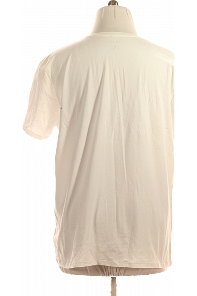 Jednoduché Pánské Tričko Bílé LACOSTE Vel. XXL