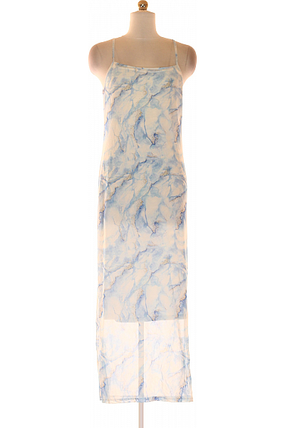 VERO MODA  Šaty S Ramínky Modré Vel. M