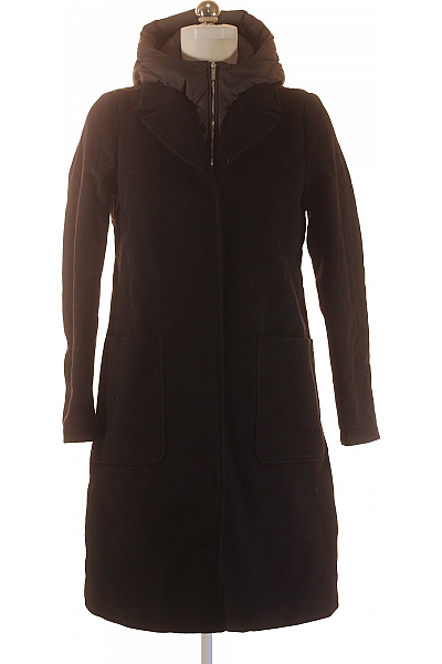Woolrich Krátký Dámský Kabátek Vlněný Černý Vel. M