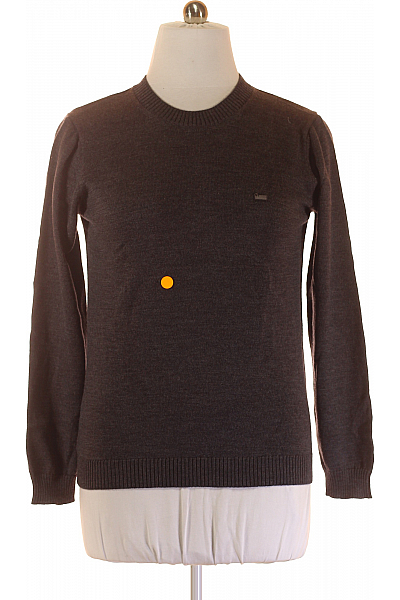 Pánský Pulovr Vlněný Šedý Woolrich Vel. M