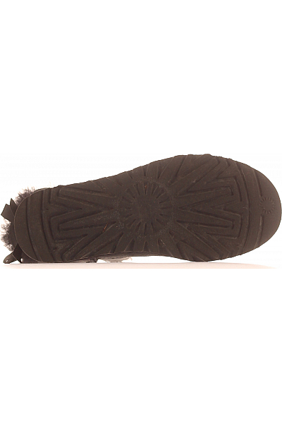 UGG Dámské Válenky Kožené Černé Second hand Vel.  38