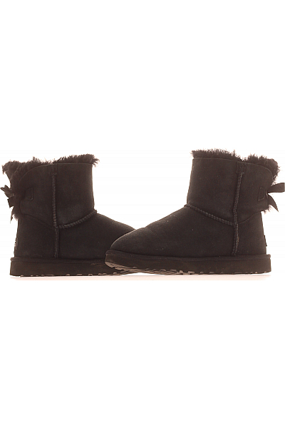 UGG Dámské Válenky Kožené Černé Second hand Vel.  38