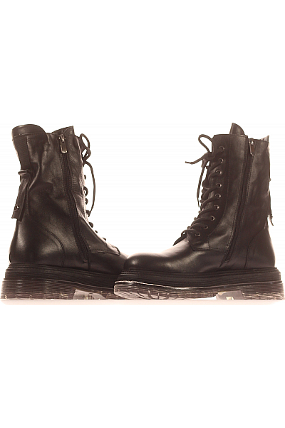 Dámské Boty Kožené Černé Inuovo Vel. 41