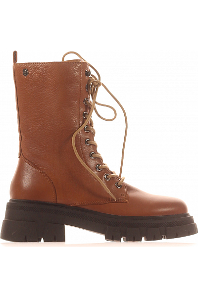 CARMELA Dámské Workery Kožené Hnědé Vel. 36