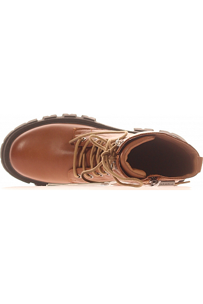 CARMELA Dámské Workery Kožené Hnědé Vel. 36