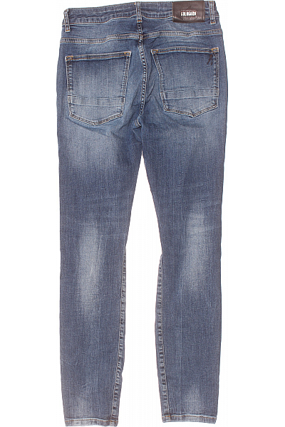 Slim Fit Pánské Džíny Modré GOLDGARN Second hand Vel. 31/32