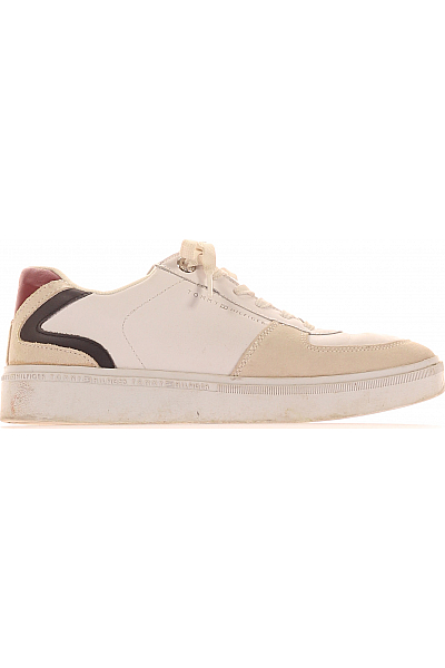 TOMMY HILFIGER Dámské Boty Kožené Bílé Vel. 40