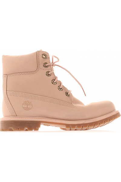 Timberland Dámské Boty Kožené Růžové Second Hand