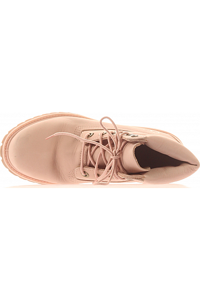 Timberland Dámské Boty Kožené Růžové Second hand