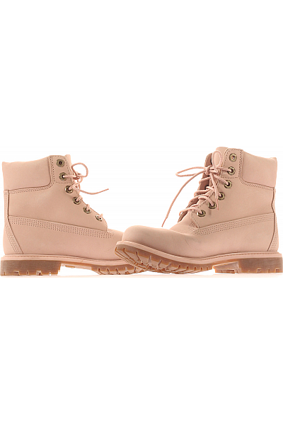 Timberland Dámské Boty Kožené Růžové Second hand