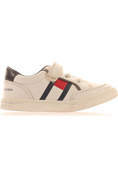 Dětské Chlapci Boty Bílý TOMMY HILFIGER Second Hand Vel. 27