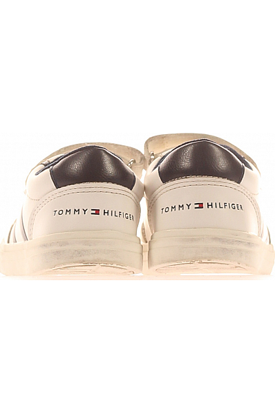 Dětské Chlapci Boty Bílý TOMMY HILFIGER Second hand Vel. 27