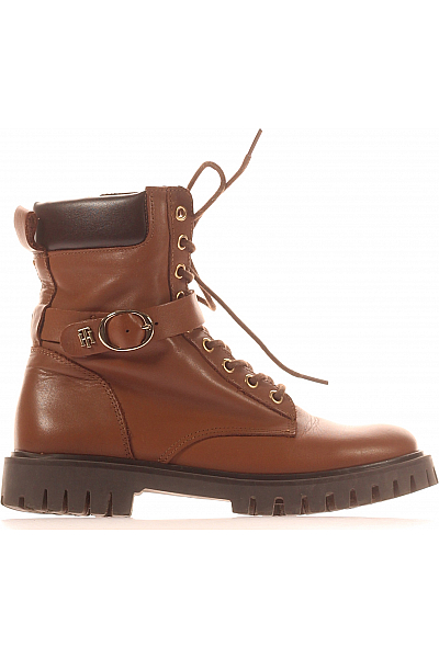 TOMMY HILFIGER Dámské Workery Hnědé Vel. 37