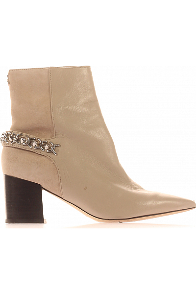 Dámské Kotníkové Boty Kožené Béžové Guess Vel. 36