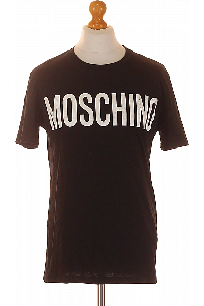 MOSCHINO Pánské Tričko Černé