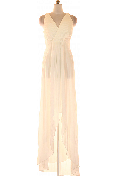 Šaty Bílé Outlet Vel. 38