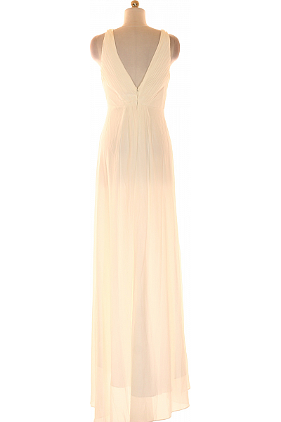 Šaty Bílé Outlet Vel. 38