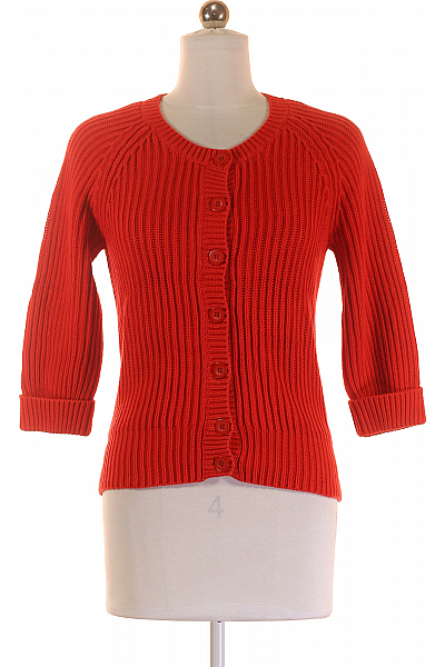 Dámský Cardigan Červený REPEAT Cashmere Second hand Vel. 36