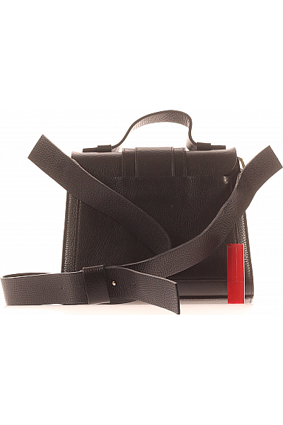 Santini Kabelka Kožená Černá