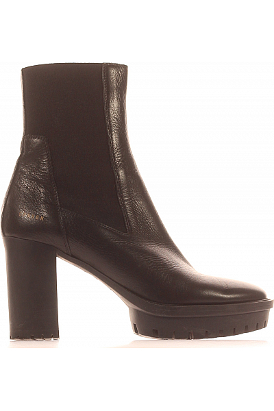 Dámské Boty Kožené Černé Copenhagen Shoes Vel.  38